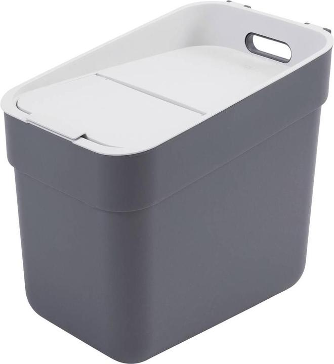Immagine prodotto Curver Pronto per la raccolta 254717 Sistema di separazione dei rifiuti in plastica Bianco, grigio scuro, G (60 l)