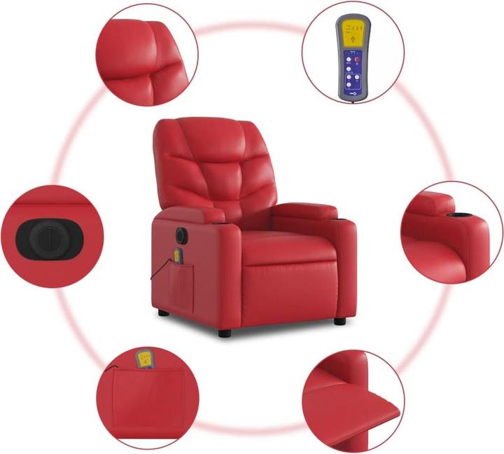 Image du produit VidaXL Fauteuil de massage avec releveur électrique Similicuir