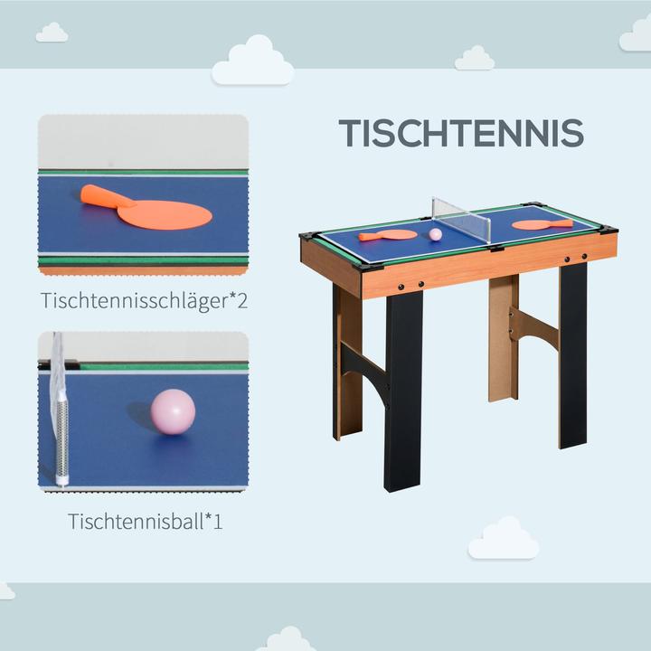 Immagine prodotto Jamb Tavolo multigioco 4 in 1 Calcio balilla Hockey da tavolo Tennis da tavolo e biliardo