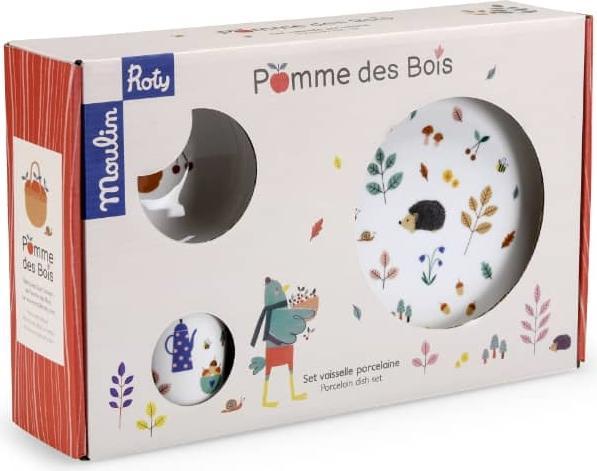 Actual product image Moulin Roty Porcelain tableware set Pomme des Bois