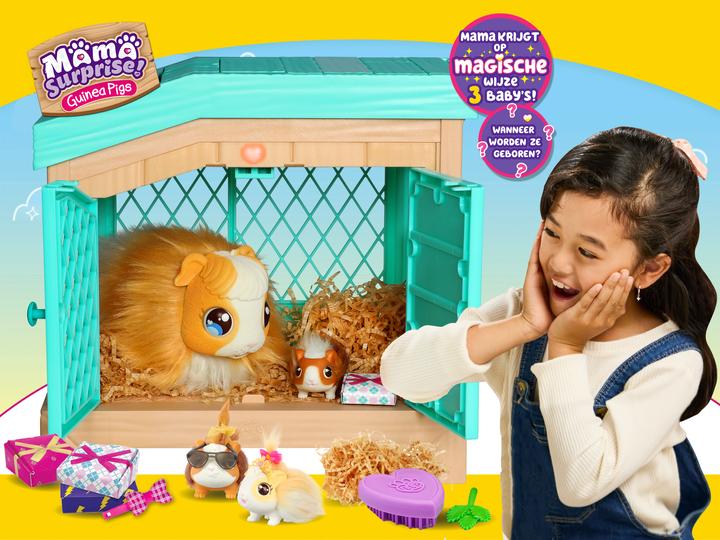 Produktbild Little Mama Surprise mit Stall und 3 Überraschungsbabys (22.30 cm)
