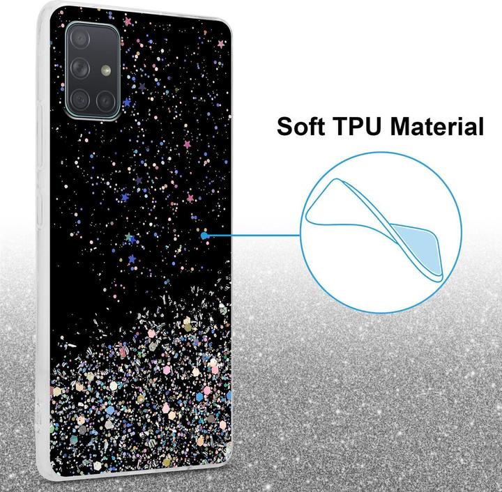 Actual product image Cadorabo TPU cover sparkling glitter (Samsung Galaxy A71 5G)
