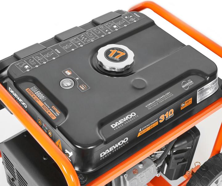 Image du produit Daewoo Power Products Groupe électrogène inverter (5000 W, 17 l)