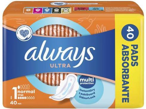 Produktbild Always Ultra Normal (40 x, Damenbinden)