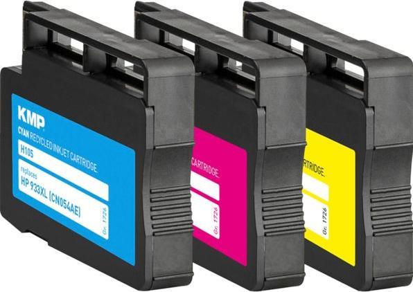 Actual product image KMP 105V Value pack C/M/Y comp. with HP 933 XL (M, C, Y)