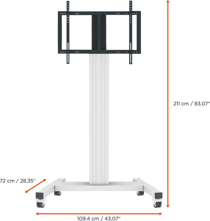 Produktbild Celexon Professional Plus Display-Rollwagen Fixed-42100-LP Landscape/Portrait (100", 120 kg)