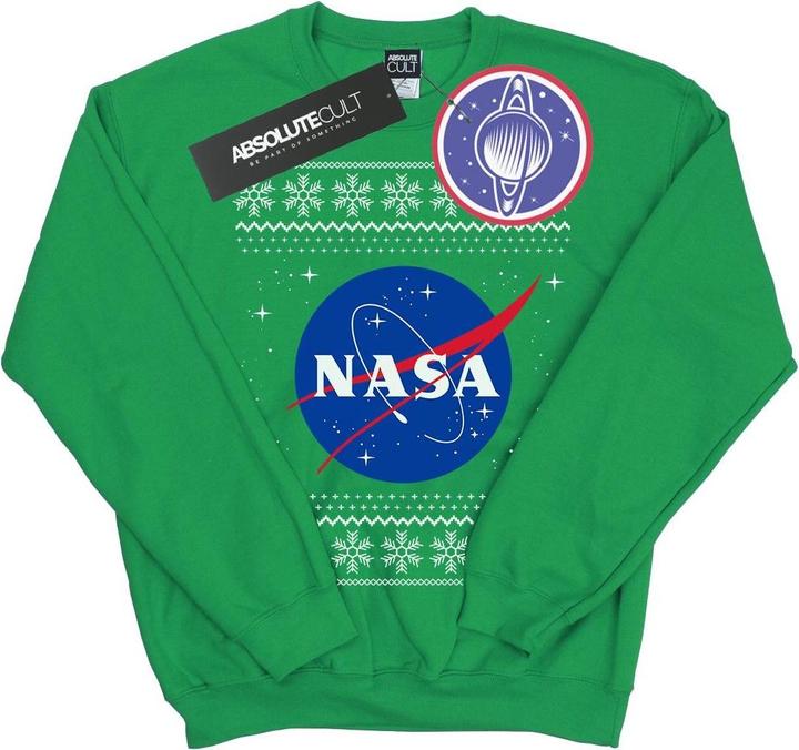 Actual product image Nasa Womens/Ladies Classic Fair Isle Sweatshirt (M)