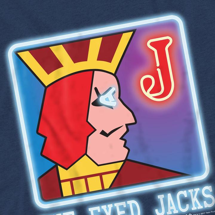Actual product image Twin Peaks Unisex Adult One Eyed Jacks T-Shirt (L)