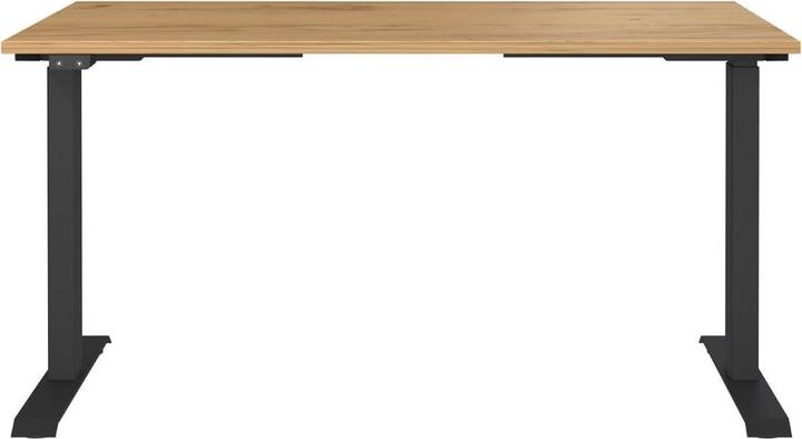 Immagine prodotto Germania Scrivania JET regolabile in altezza in legno di quercia navarra rettangolare, struttura con gambe a (140 x 72 cm)