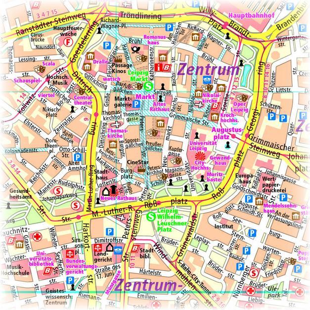 Immagine prodotto PublicPress.1232 Mappa della città di Lipsia grande