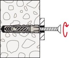 Immagine prodotto Fischer Ancoraggio universale UX 8x50 R S con bordo (5 pz.)
