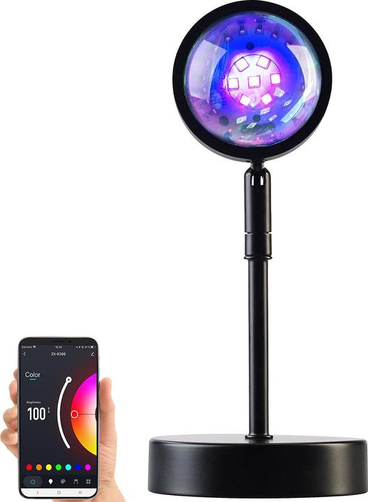 Image du produit Luminea Lumière de projection LED RVB au coucher du soleil Smart