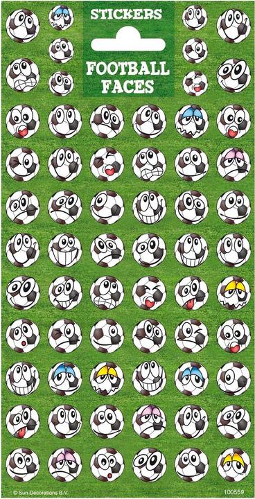 Produktbild NoName Aufkleber Twinkle - Fussball Gesichter