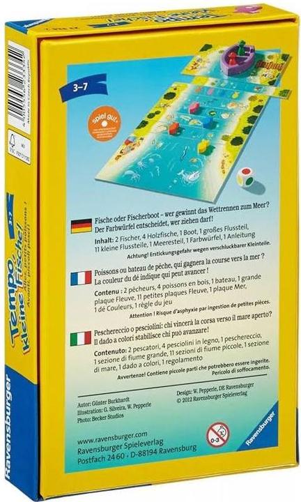 Actual product image Ravensburger Speed, little fish. (French, Italian, German)