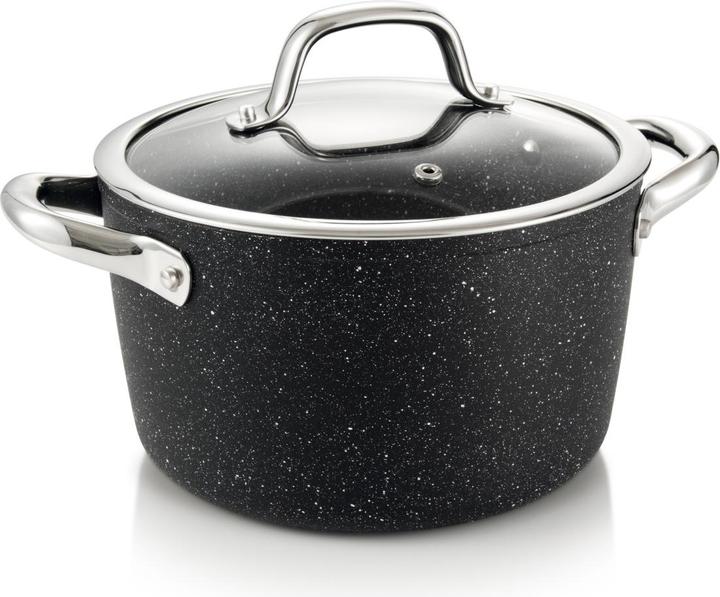 Actual product image Tescoma President Stone 8-piece Saucepan Set (Pan set + pot set, Cast aluminium)