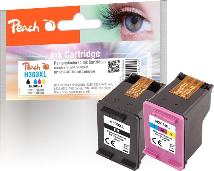 Immagine prodotto Peach Testina di stampa No.303XL, PEA, MultiPack, PH compatibile (M, FC, C, Y)