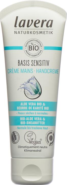 Image du produit Lavera crème pour les mains basis sensitiv crème (75 ml)