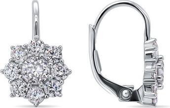 Actual product image Brilio Silver - Silver earrings with clear zircons EA119W