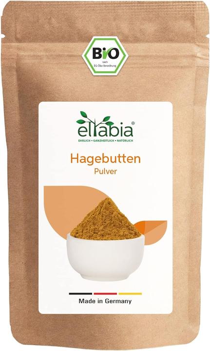 Eltabia Bio Hagebuttenpulver | Hagebutten Pulver aus EU-Anbau in Premium Rohkost-Qualität (Pulver, 100 g)