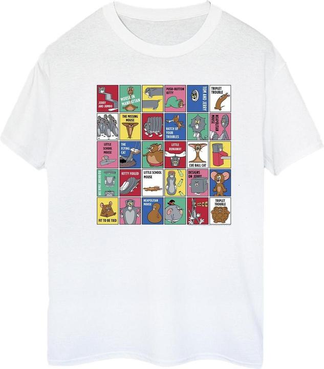 Immagine prodotto Tom & Jerry Grid Squares Maglietta Ampia Donna (S)