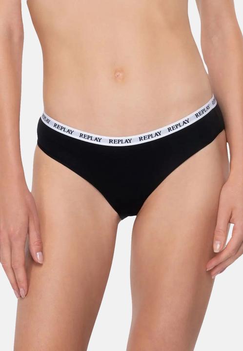 Produktbild Replay Unterhose Damen-Slip mit Logo-Bund 2er Pack (XL, 2er Pack)