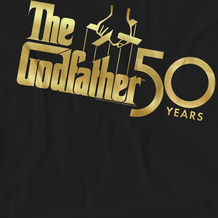 Actual product image The Godfather Unisex Adult 50th Logo T-Shirt (XL)