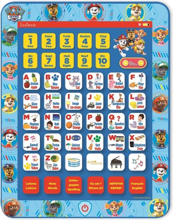 Actual product image Lexibook Paw Patrol Bilingual English/French Learning Tablet (English, French)