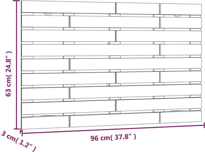 Produktbild VidaXL Oksiutka (96 x 3 x 63 cm)