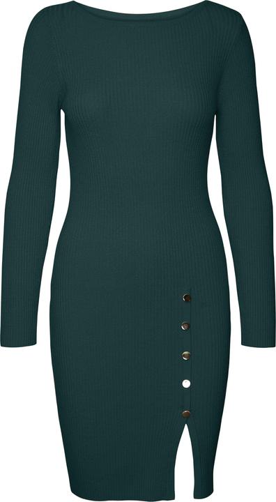 Vero Moda VMABA BUTTON LS BOATNECK DRESS GA EXC Strickkleid