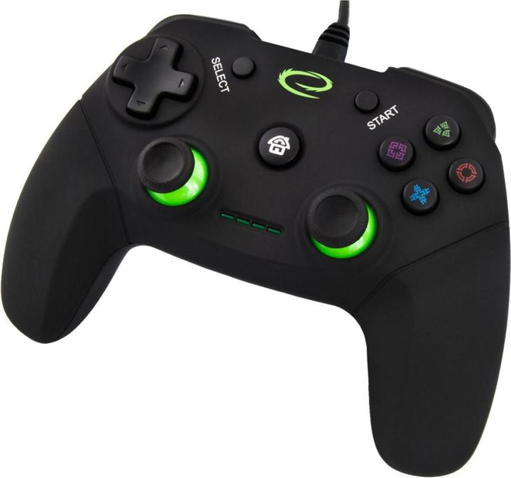 Actual product image Esperanza EGG110K Gaming Controller Gamepad PC Playstation 3 Analogue / Digital USB 2.0 Black (PC, PS3)