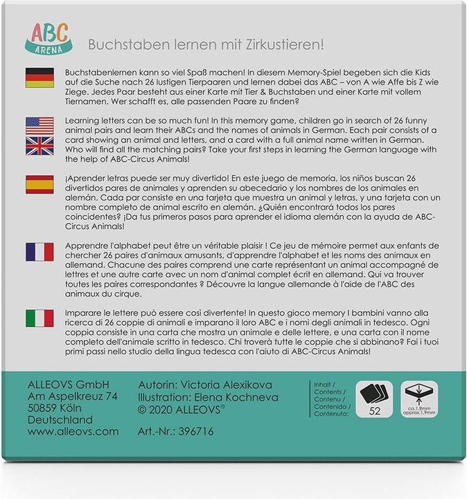 Produktbild Alleovs ABC Arena (Deutsch, Französisch, Italienisch, Englisch)