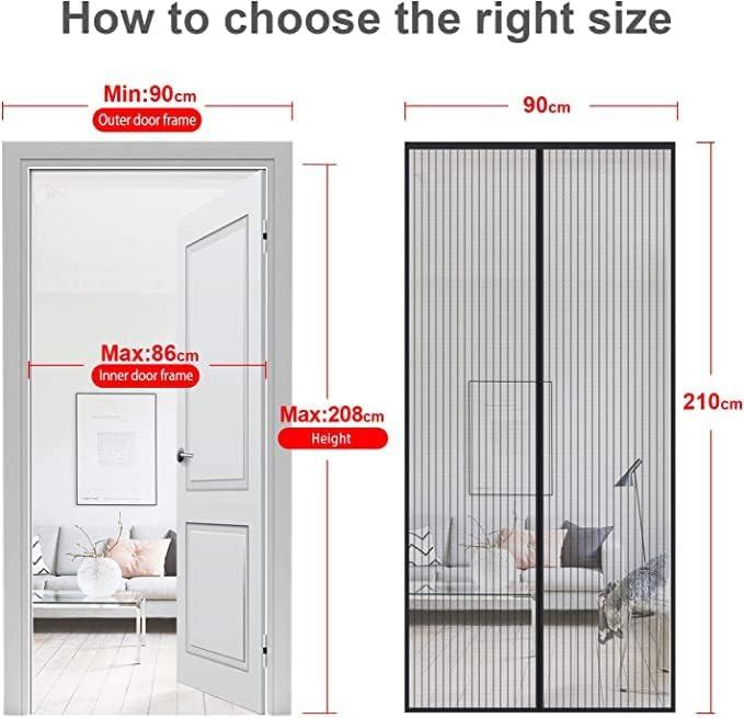 Actual product image Mycarbon Insect screen door (210 x 90 cm)