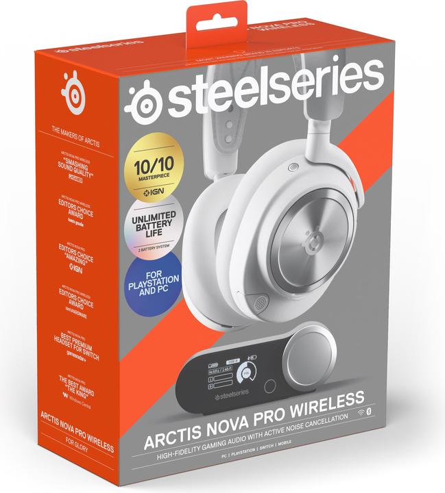 Actual product image SteelSeries Arctis Nova Pro WL White (Wireless)