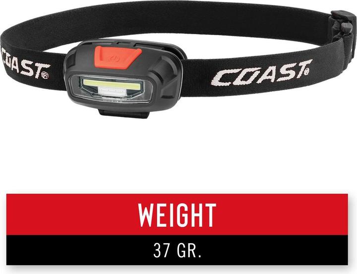 Actual product image Coast FL13R rechargeable headlamp with red & white light 270 lumen (270 lm)