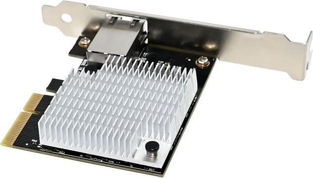 Actual product image Allnet PCIe 10G X4 10G/5G/2,5G/1GBit Single Port PCIe LAN Card - Copper RJ45 "NbaseT" ALL0138v4-1-10 (PCIe)