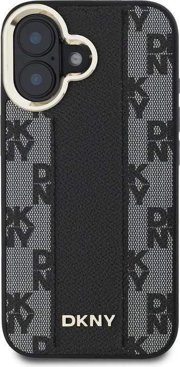 Immagine prodotto DKNY DKHMP16SPCPVSLK Custodia rigida per iPhone 16 6,1" in acciaio/nero con motivo a scacchi Magsafe (Apple iPhone 16)