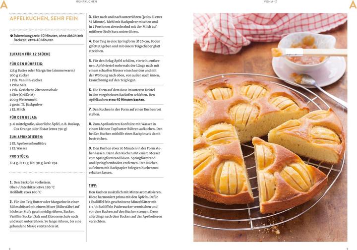 Actual product image Dr. Oetker Rührkuchen von A - Z (German, Dr. Oetker, 2018)