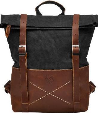 Actual product image Only-Bags.Store Canvas Backpack, Durable Leather Backpack, Modern 17in Laptop Bag, Aesthetic Large (16 l)