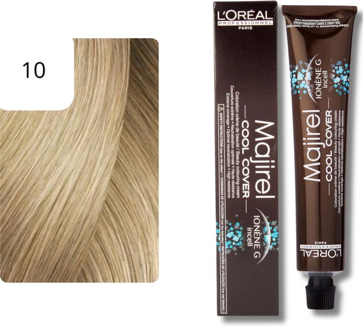 Actual product image L'Oréal Professionnel Majirel Cool Cover Hair Color (10 platinum blonde)