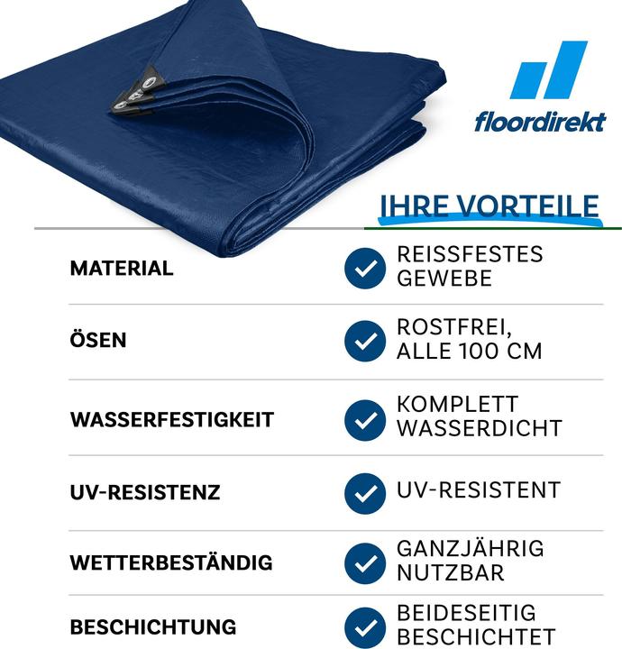 Immagine prodotto Floordirekt Abdeckplane 140 g/m² (400 x 300 cm)