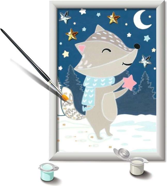Actual product image Ravensburger CreArt Cute Badger