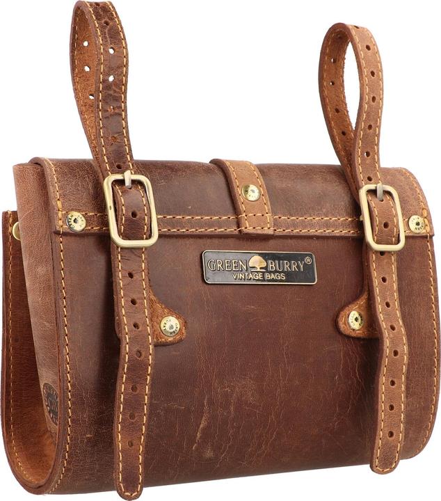 Produktbild Greenburry Vintage Fahrradtasche XL Leder 20 cm (2 l, Lenkertasche)