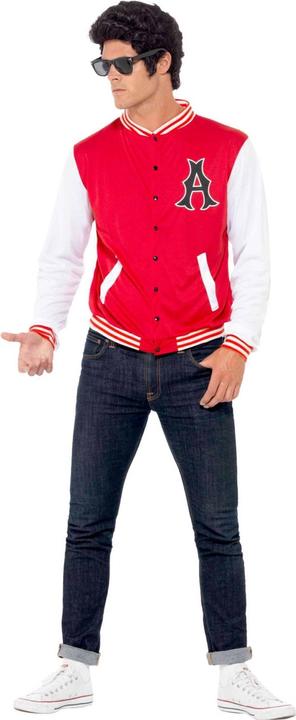 Produktbild Smiffys 50s Jock VarsityJacke (USCollegeStil) (L)