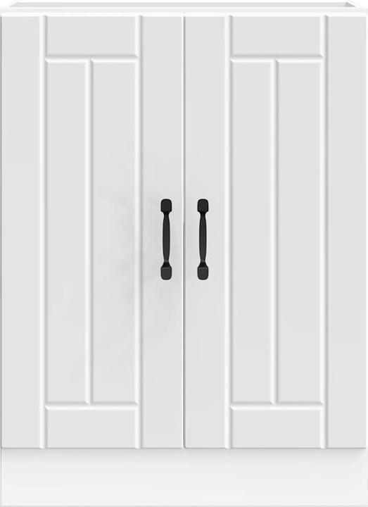 Image du produit VidaXL Armoire pour four Lucca Noir Bois composite Armoire pour four (60 x 46 x 81.5 cm)