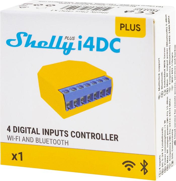 Image du produit Shelly Plus I4 DC (Actionneur de commutation)