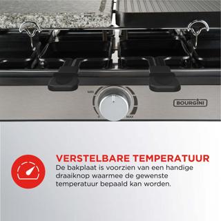 Productafbeelding Bourgini Gourmette/Raclette/ Steengrill Plus - 8 personen