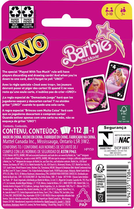Immagine prodotto Mattel Games Barbie The Movie (Inglese)