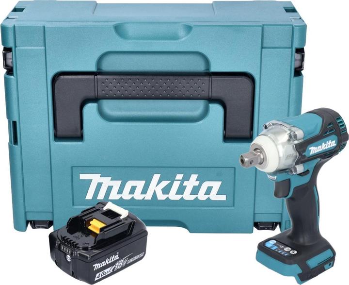 Produktbild Makita DTW 301 M1J Akku Schlagschrauber 18 V 330 Nm 1/2" Brushless + 1x Akku 4,0 Ah + Makpac - ohne (Akkubetrieb)