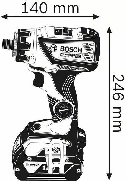Produktbild Bosch Professional GSR 18V-60 FC (Akkubetrieb)