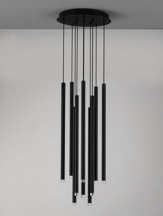 Produktbild Nova Luce DANDIA LED Pendelleuchte Schwarz 69W Warmweiss 72x40,5cm dimmbar 9540204